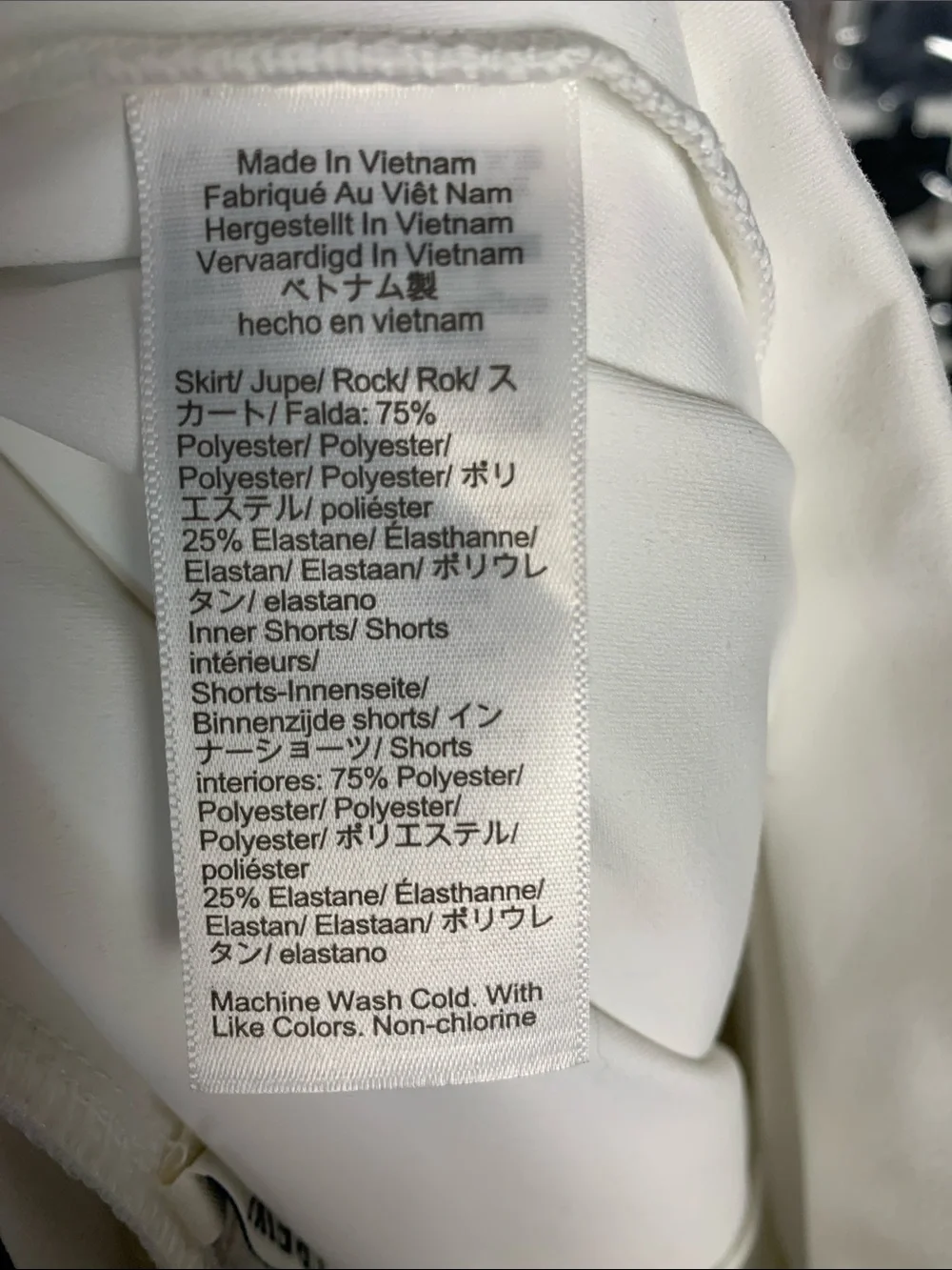 J. Crew White Scalloped Hem Circle Skirt